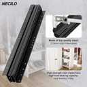 NECILO 28 Inch Undermount Heavy Duty Drawer Slides, 260 lbs Load Capacity, Full Extension Ball Bearing, Concealed Drawer Slides Suitable for Under-Stair and Base Cabinet, Bottom Mount, 1 Pair