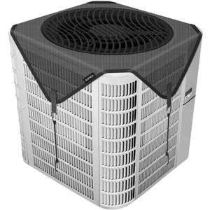 Kipiea Central Air Conditioner Mesh Covers for Outside Units, Top Universal Upgrade Mesh Outdoor AC Unit Cover Defender for All Seasons (32" x 32")