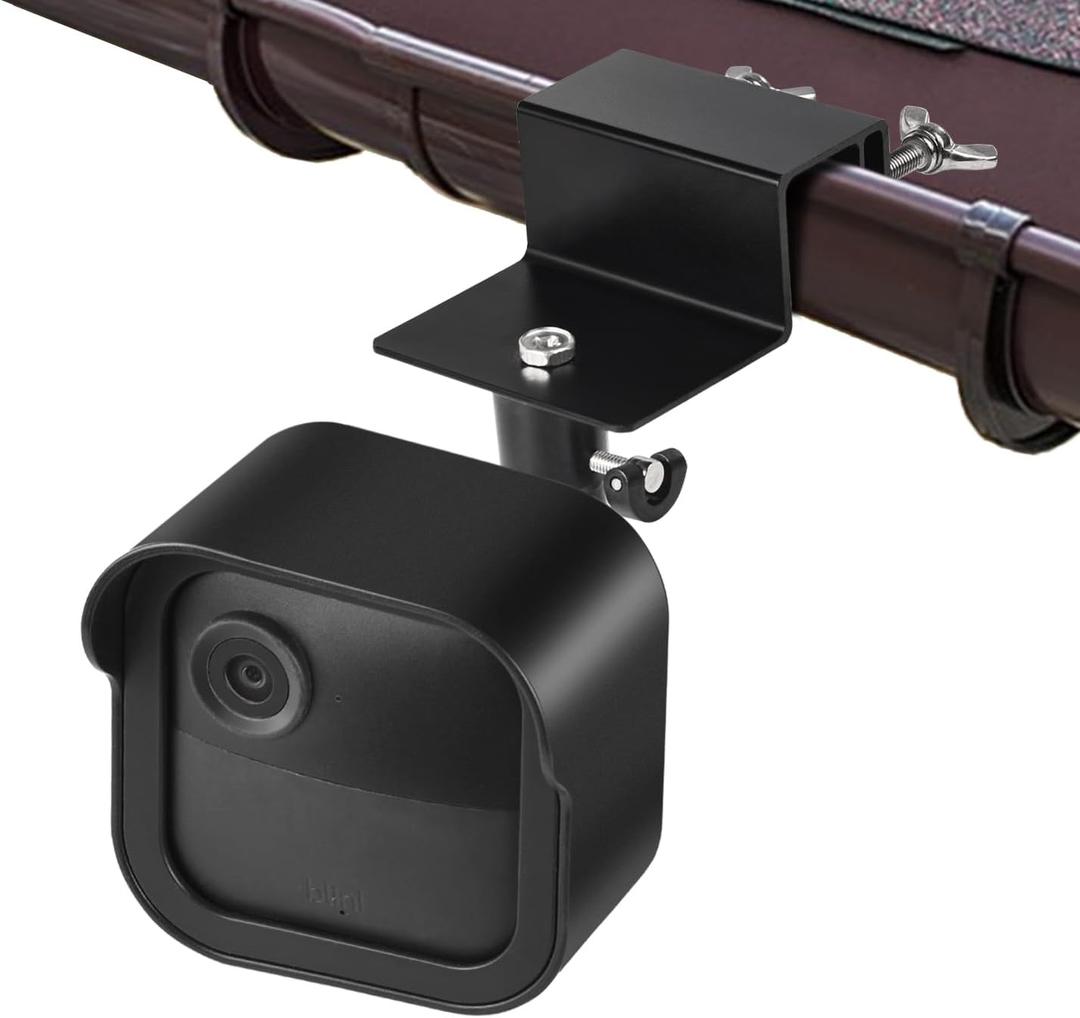 Gutter Mount for All-New Blink Outdoor 4 (4th Gen)&(3rd Gen), Weatherproof Protective Housing + 360Swivel Adjustment Rust-Proof Bracket with Aluminum Alloy for Blink Outdoor Camera, No Drill