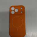 Miracase Magnetic for iPhone 17 Pro Case, Compatible with MagSafe, Integrated Silicone Camera Control Cover, 3.0mm Thicken Shockproof Drop Protection Phone Case for 17 Pro,Orange