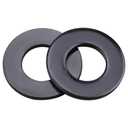 1/2" Stainless Steel Flat Washers Black (0.5" ID, 1.125" OD), Black Coated Finish, 304 Stainless Steel 18/8, Pack of 25