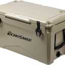 EchoSmile 25/30/35/40/60/75 Quart Rotomolded Cooler, Built to Stand up to The Rigors of The Journey (Khaki)