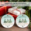 10 x 2025 New Grandparents Ornament, Grandparents Gifts, Pregnancy Announcement Ornaments, Unique Ornament for Christmas Tree Decorations, Baby Reveal Gift for Grandpa Grandma