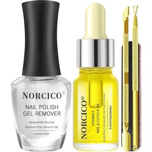 2 x Gel Polish Remover, Gel Remover 0.5 Fl Oz,Cuticle Oil 0.33 Fl Oz