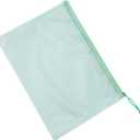5 x blueThick mesh Zipper Bag, Large Capacity Storage,ransparent A4 Waterproof Document,Test Paper Office Storage Archive,Receipt Bag PVC Material,Study Textbook Storage