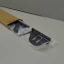 MOFINO 316 Stainless Steel Stove Gap Covers,Stove Gap Filler,Range Trim Kit,Between Stove and Counter for Kitchen,Easy Retractable Length 13.8" to 27.5",Easy Install and Heat Resistant (2 Set Black)