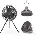 Claymore Portable Fan V600+ (Warm Gray) - Portable, Airflow for Outdoors Use & Indoor Living Room, Desk, Table Fan. Super Quiet, USB-C Charging, Long-Lasting Battery, Includes Storage Case.