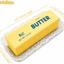 Midou Slow Rising Dumpling Squishy Butter Squeeze Toy Sensory Stress Relief Squishies Soft & Stretchy Fidget Toys for Anxiety Relief Party Favors 1Pcs with Smile Face, 5.5 inches