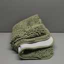 OLANLY Bathroom Rugs 30x20, Extra Soft Absorbent Chenille Bath Rugs, Rubber Backing Quick Dry, Machine Washable Bath Mats for Bathroom Floor, Tub and Shower, Home Decor Accessories, Sage Green