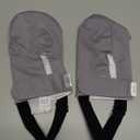 2 Pack Castor Oil Feet Wrap,Castor Oil Warp for Toes,Reusable Castor Oil Packs for Feet (Grey)