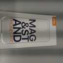 QTlier for iPhone 16 Case, 360 Rotatable Ring Stand, Raised Camera Frame, Shockproof Case Compatible with MagSafe, Case for iPhone 16, Translucent Avocado Green