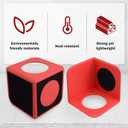 RULLINE Red Trunk Organizer Blocks with Storage Bag  Car Cargo Organizer, adjustable Dividers, Dual Grip Pads, Hook-and-Loop Press Fixing  Fits SUV/Sedan/Truck  Foldable