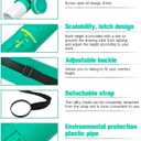 2-Pack Extendable Poster Tubes Expand from 24.5 to 40 with Shoulder Strap | Carry Documents, Blueprints, Drawings and Art | Red and Green Portable Durable Round Storage Cases with Lids and Labels, large
