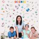 Biology Lab Wall Stickers,Chemistry Wall Decals,Science Classroom Decor,Biology Scientific Stickers for Students,Science Bulletin Board Decoration,Scientific Method Poster for Laboratory