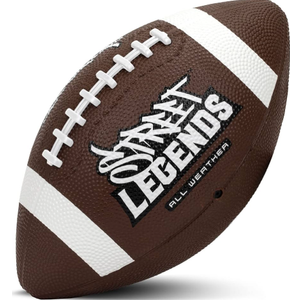 Franklin Sports Kids Junior Grip-Rite Youth Junior Size Rubber Footballs - Peewee Kids Durable Outdoor Footballs