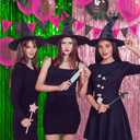 32 Pcs Witch Hats Set, 10 Witch Hats 2pack Tasseled Curtains 10 Star Pens and 10 Witch Hat Pens Witch Party Decorations for Birthday Party Supplies Dress up Costume Cosplay Hallo