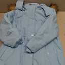 Girls Winter Coat Warm Puffer Jacket Long Fleece Lined Coat With Removable Hood, Size 9/10