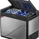 BougeRV 12 Volt Portable Refrigerator, 81 Quart Rocky V2.0 Dual Zone Car Fridge Freezer with LG Compressor, Compressor Cooler with App Control 12/24V DC, 110~240V AC for Camping, Travel, RV, Truck