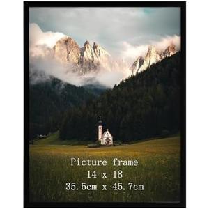 Giftgarden 14x18 Picture Frame Black, 14 by 18 Thin Poster Photo Frame for Wall Display, Single