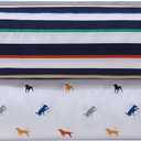 Eddie Bauer Kids - Queen Sheet Set, Ultra-Soft Microfiber Bedding with Fully Elastic Fitted Sheet, Kids Bed Set with Pillowcases, Easy Care Bedding (Buddy the Dog)