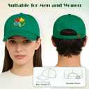 St Patrick's Day Hat for Men Women, Adjustable Embroidered Shamrock Baseball Cap, Green Irish Trucker Hat (Colorful&gold)