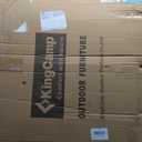 FUNDANGO 4 in 1 Tanning Chair with Face Hole & Canopy, Blue