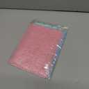 UJFQBH 3 Pieces African exfoliating net African Net Long Net Bath Sponge Exfoliating Shower Body Scrubber Back Scrubber Skin Smoother, Great for Daily Use (Pink, Blue, Green)