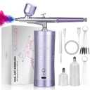 SAVILAND 2026 Airbrush for Nails 25 PSI Nail Airbrush Machine | 0.3mm DLC-Coated Nozzle, Flow-Locked Atomization & Steady Output, Dual-Charge Cordless Portable AirBrush for Nail Art