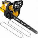 14-Inch Brushless Electric Chainsaw, Cordless Battery Powered Chain Saw Compatible with Dewalt 20V Battery with LCD Display, Auto Oiler, for Wood/Tree Cutting Pruning, Tool Only (Battery Not Included)