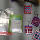 JOYIN 36 Pcs Valentines Day Tic-Tac-Toe Keychain with Greeting Cards, Valentines Keychains for Boys Girls, School Classroom Exchange Prizes for Kids