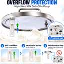 Milking Machine Accessory Stainless Steel Milk Bucket (6L)