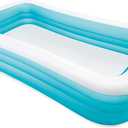INTEX 58484EP Swim Center Inflatable Family Pool: 277 Gallon Capacity 120" x 72" x 22" Blue
