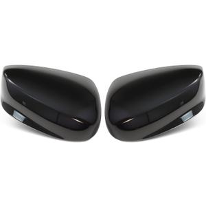 Side Rearview Mirror Cover Caps compatible with Accord 2008 2009 2010 2011 2012 2012 2013 Black Exterior Side Mirror Cover Rearview Mirror Caps Mirror Housing Left Driver Right Passenger (pair)