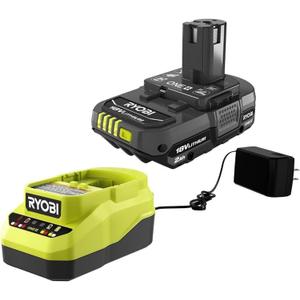 Ryobi One+ 18v Lithium Ion 2.0ah Battery and Charger Kit, Extreme Weather Performance Fast Charging Under 1 hour