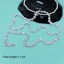 1 Yard Bling Delicate Rhinestone Trim Crystal Rhinestone Chain Applique for DIY Decoration & Bridal Costume Embellishment, 
Product Dimensions	35"L x 0.39"W