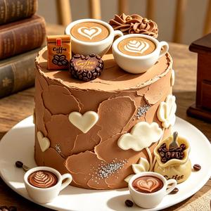 Coffee Cake Topper Coffees Themed Party Decorations Coffee Birthday Decor | Coffee Party Supplies Latte Fan Caf Cake Decorations Birthday Baby Shower Party Supplies