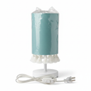 Fenmzee Turquoise Nightstand Table Lamp for Bedroom - Small Lamp for Office Desk with Metal Base, LED Bulb Included