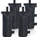 MASTERCANOPY 112lbs Canopy Weight Sandbags, Without Sand (5"x18",Black)