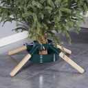 Blissun Christmas Tree Stand, Christmas Tree Holder, Xmas Tree Base Stand for Real Trees, Fits up to 8FT Real Trees, Green