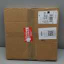 Ekena Millwork 16"W x 8"H x 4 1/4"ID x 3/8"T Chrysler Wood Fretwork Pierced Ceiling Medallion, Walnut