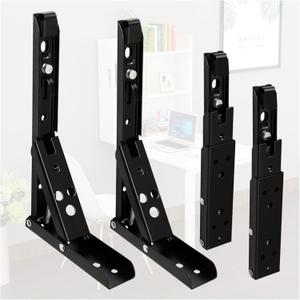 Locking Hinges 90 Degree,8 in Folding Shelf Brackets Hinges 4 Pcs,90 Degree Self-Locking Folding Hinge,Save Space Drop Leaf Table Hinge,Suitable for Living Room,Study,Store,RV,etc