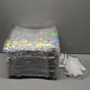 Shimmer Wall Backdrop Iridescent Silver 36 Pack Sequin Background Panels 6FTx6FT Party Backdrop Rainbow Silver Glitter Birthday Backdrops Sheets Bridal Shower Parties