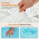 NEWBULIG 4 Inch King Dual Layer Mattress Topper, 2 Inch Gel Memory Foam & 2 Inch Pillow Top, Cooling Breathable Topper for Back Pain & Pressure Relief with 8-16 Inch Deep Pocket