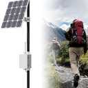 Solar Meshtastic Outdoor Node, Meshtastic Solar Node Repeater with Lora V3 Esp32 Motherboard, 915Mhz Mesh Lora Antenna, Sx1262 Bluetooth, Built-in 6000mAh Battery (Standard Version)