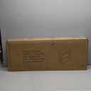 FATORRI Small Bookcase with Drawer, Wood and Metal Bookshelf for Small Space, Short Book Shelf and Low Book Case for Living Room (White Oak)