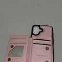 Vinich for iPhone 16 6.1" Wallet Case with Card Holder, RFID Blocking Credit Slots Kickstand Shockproof Phone Cover for Women Men, Rose Gold