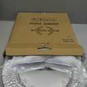 Roncooker 12-Count Silver Charger Plates, 13 Inch Plastic Chargers for Dinner Plates Commercial Grade for Catering Events Fine Dining Celebrations