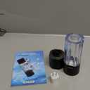 MOVOCA Upgrade Hydrogen Water Bottle, Up to 6400PPB Hydrogen Water Generator -SPE PEM Tech, 7 OZ Food-Grade PC Hydro Water Machine, Health Care Gifts for Husband, Wife, Family, Friends, Travel (Black)