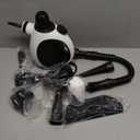 Handheld Steam Cleaner, Powerful Pressurized Steam Cleaner with Safety Lock & 14 Cleaning Accessories,Multi-Surface Natural Steam Cleaner for Home Car, Furniture, Grout, Upholstery, Couch (350ML, White & Black)