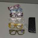 CCVOO Stylish Reading Glasses - Mothers Day Gift for Mom - Lightweight Blue Light Blockers, UV400, Spring Hinge (Multicolor Flair)